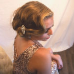 Hair by Stephanie Anderson › Stephanie's drew her inspiration from the flapper glam era. She accented her beautiful creation with jewelry from Chloe and Isabel.